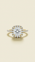 Gold Diamond Ring Signature Design