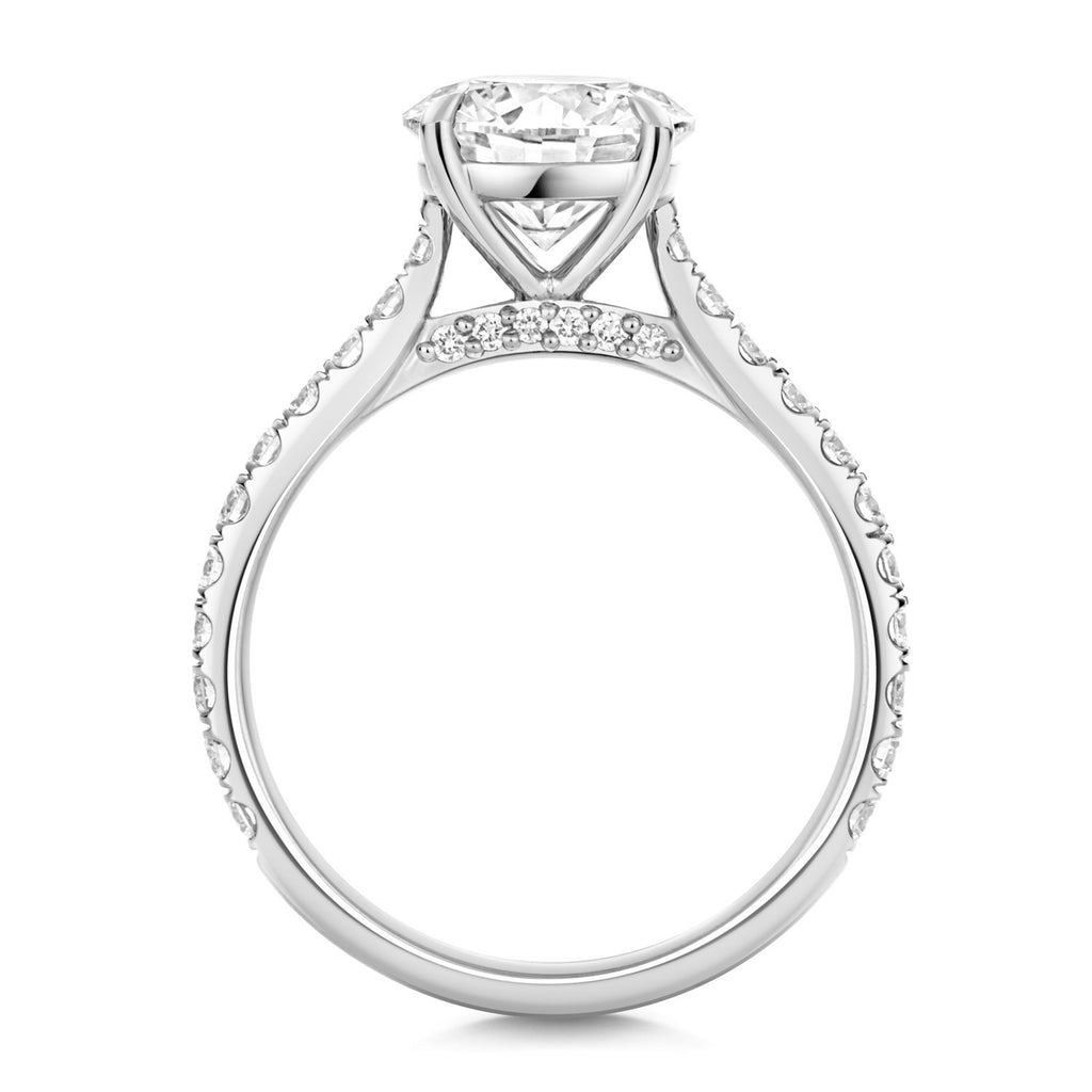 35 Lab-Grown Diamond Engagement Ring 18ct White Gold Hallmarked Sizes J - Q
