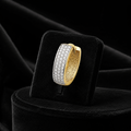 Mens 30 Stone Huggie Hoop Earring 9ct Yellow Gold 375 Hallmarked Brand New Boxed