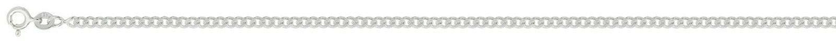 Sterling Silver Curb Chain Solid British Made Fully Hallmarked 18" Brand New