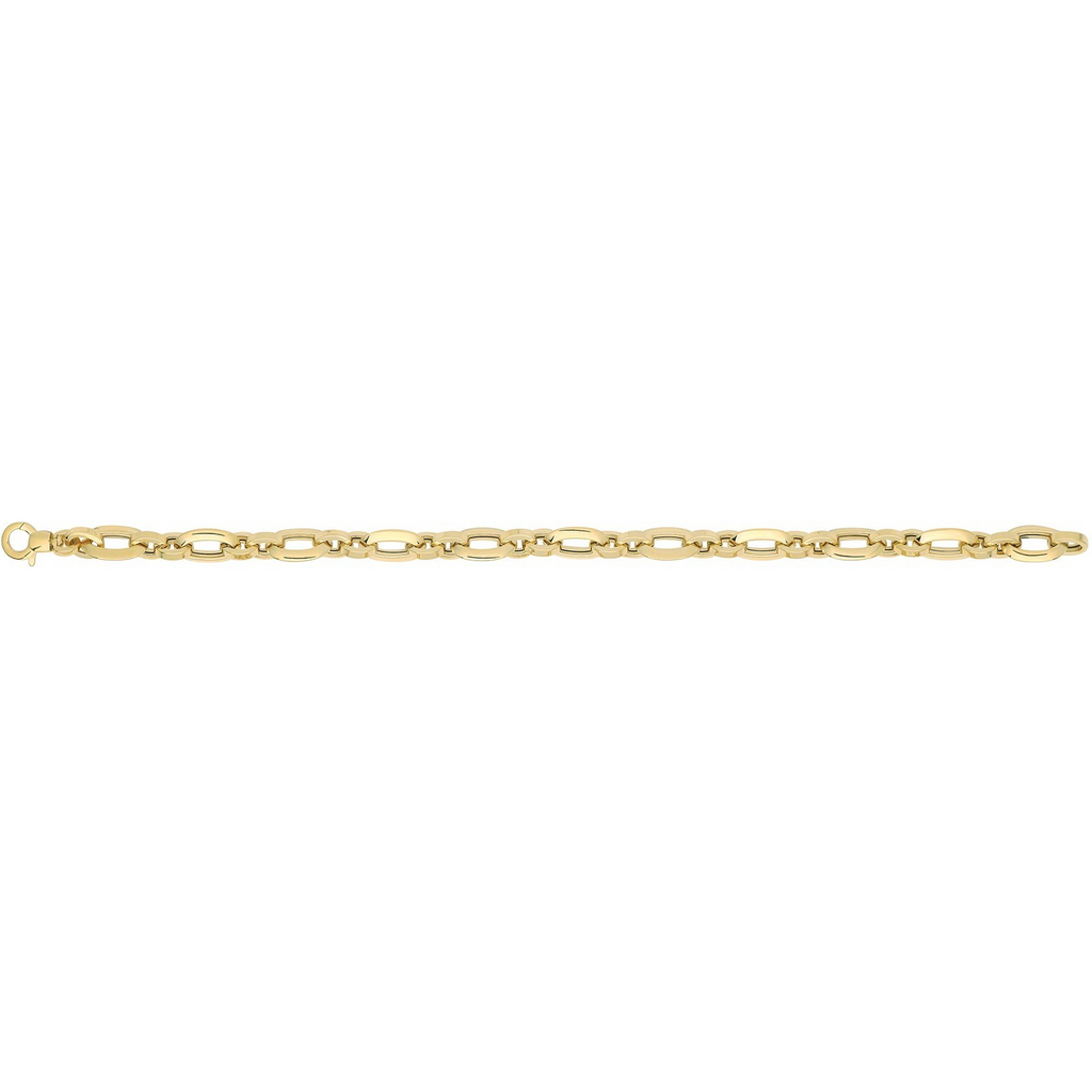 Double Link Bracelet 9ct Yellow Gold 375 Hallmarked British Made Brand New