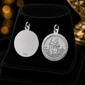 St Christopher Pendant Sterling Silver 925 Hallmarked All Chain Lengths