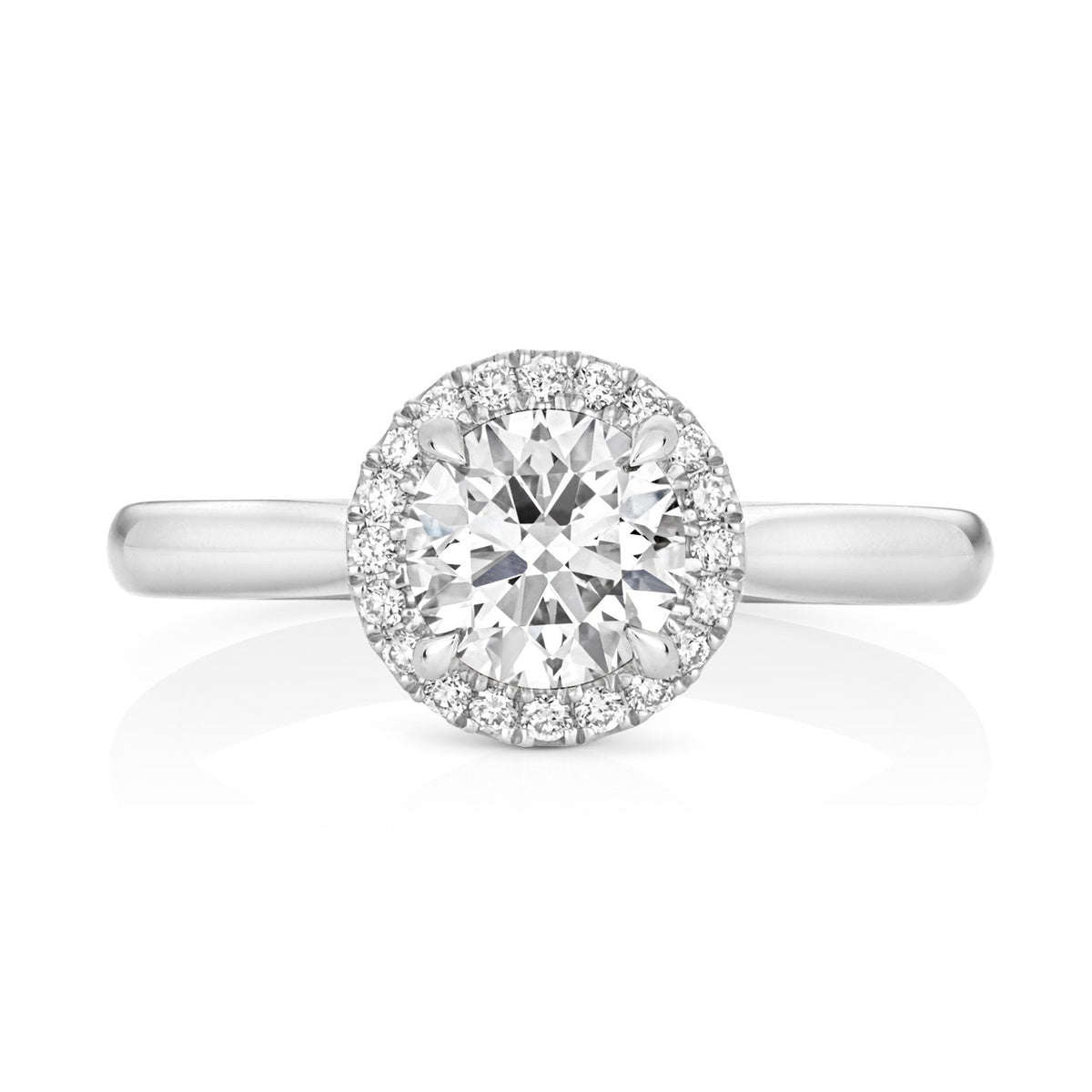 33 Lab-Grown Diamond Engagement Ring 18ct White Gold Hallmarked Sizes J - Q