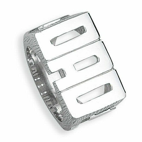 Dad Ring Sterling Silver 925 Hallmarked Sizes British Made Q - Z