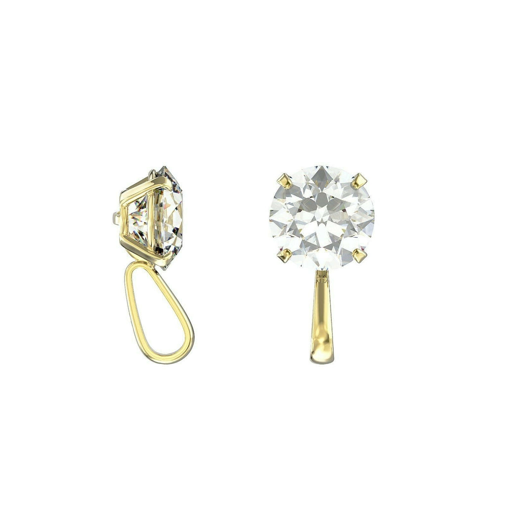 Yellow Gold Solitaire Pendant Hallmarked British Made All Chain Lengths