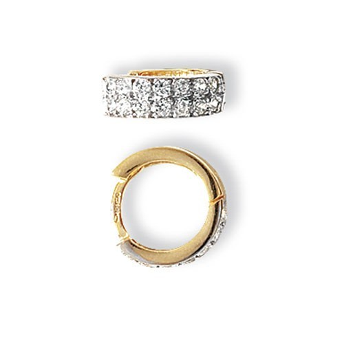 Mens Huggie Hoop Earring 9ct Yellow Gold Gents 375 Hallmarked Brand New Boxed