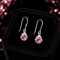 Pink Topaz Drop Earrings Sterling Silver 925 Hallmarked Brand New Boxed