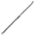 Gents Solid Sterling Silver Curb ID Chain Bracelet British Made 925 Hallmarked