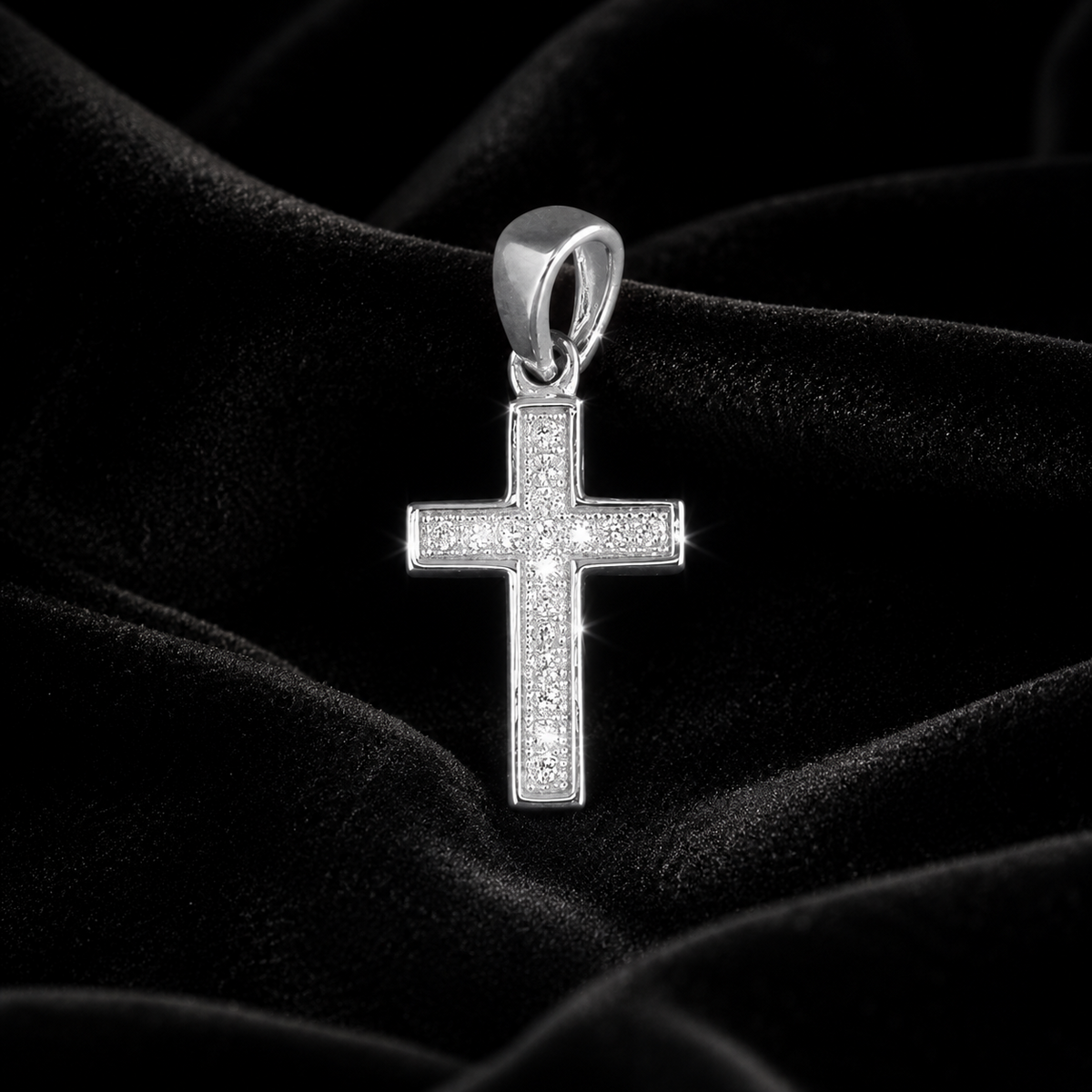 Micro Set Cross Sterling Silver 925 Hallmarked All Chain Lengths Brand New