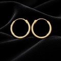 9ct Yellow Gold Sleeper Hoop Earrings 375 Hallmarked 8mm - 12mm Diameter