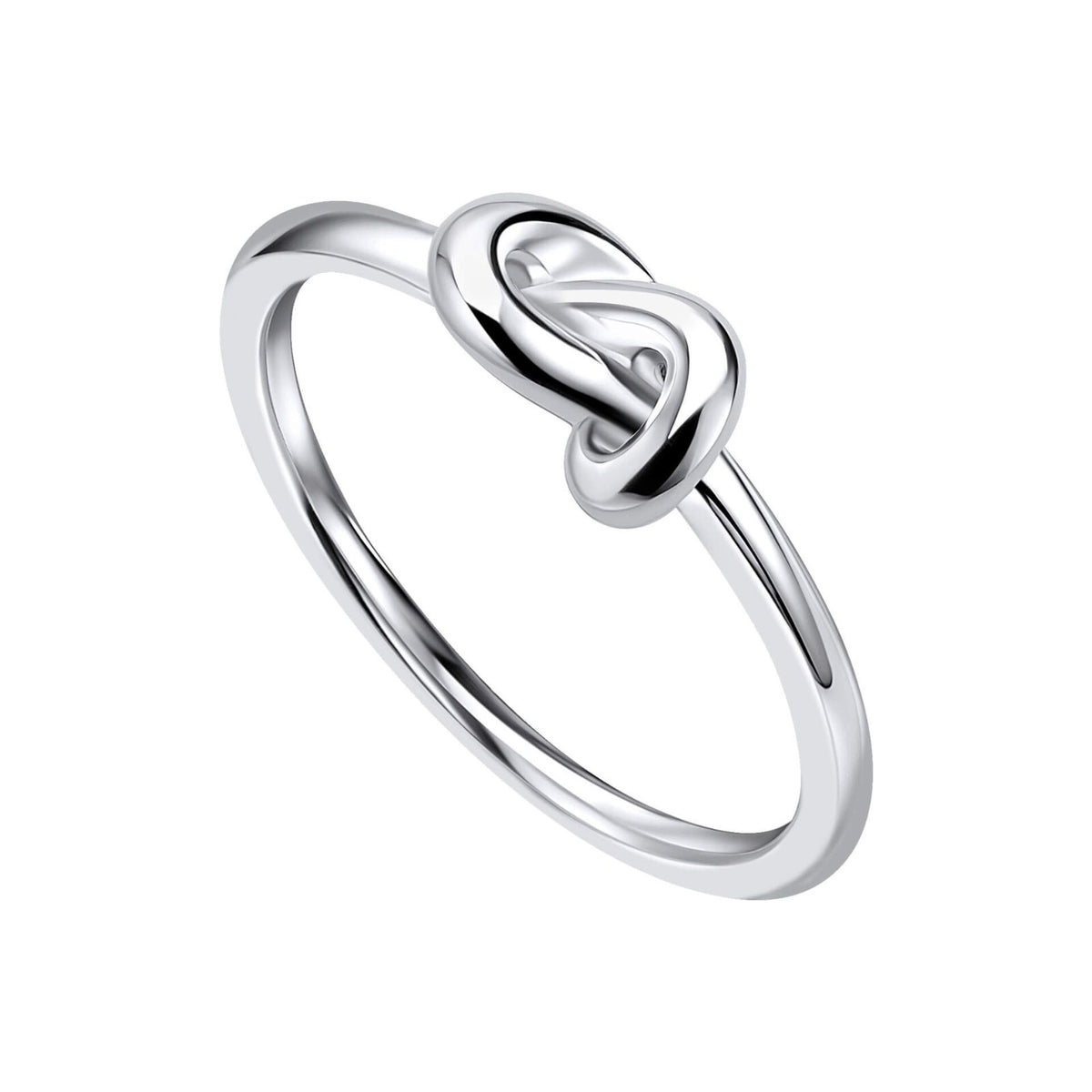 Ladies Love Knot Ring 925 Hallmarked British Made Sizes K - S