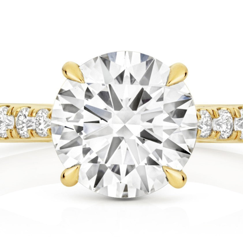 35 Lab-Grown Diamond Engagement Ring 18ct Yellow Gold Hallmarked Sizes J - Q