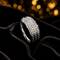 Ladies Wide Millegrain Band Ring 925 Hallmarked British Made Sizes K - N