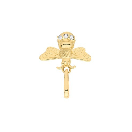 Bumble Bee 9ct Yellow Gold Pendant 375 Hallmark British Made All Chain Lengths