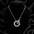 Linked Circle Necklace 925 Sterling Silver 925 Hallmarked British Made Brand New