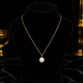 Yellow Gold Opal Pendant Hallmarked British Made All Chain Lengths Brand New