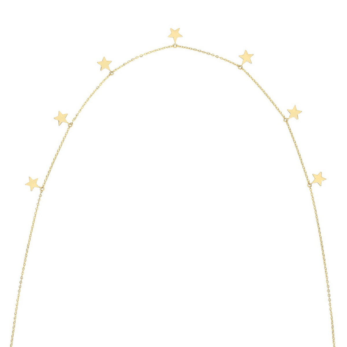 Star Celestial Necklace 9ct Yellow Gold 375 Hallmarked British Made