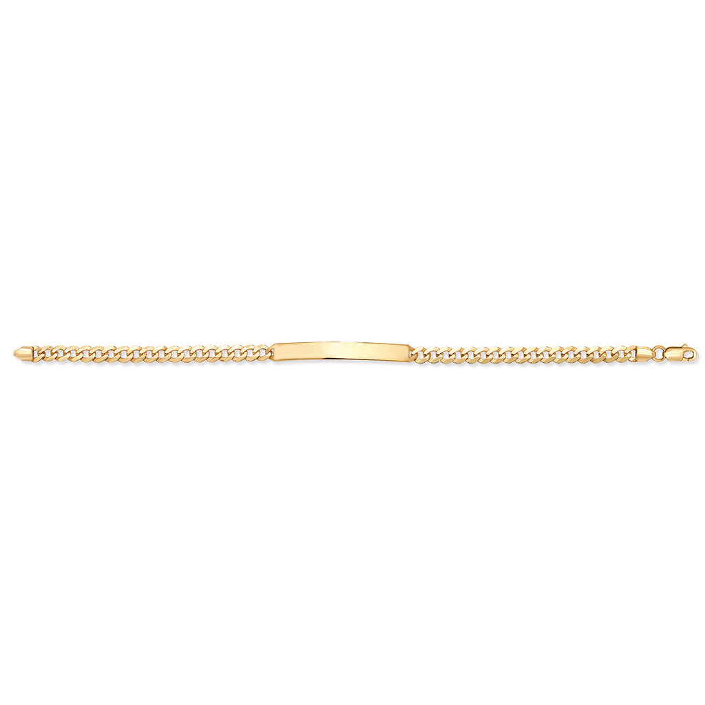 Ladies Identity Bracelet 9ct Yellow Gold 375 Hallmarked British Made 