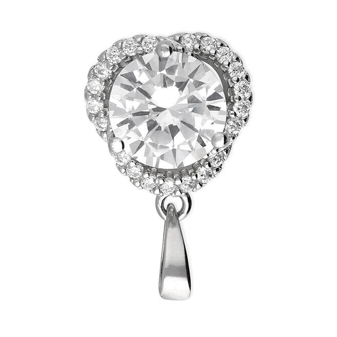 Trefoil Halo Pendant Sterling Silver 925 Hallmark All Chain Lengths Brand New