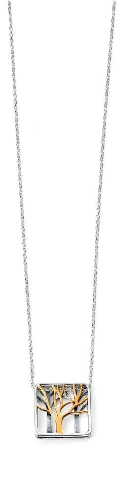 Tree Of Life Necklace 9ct Yellow Gold Plated Halllmarked Brand New Boxed
