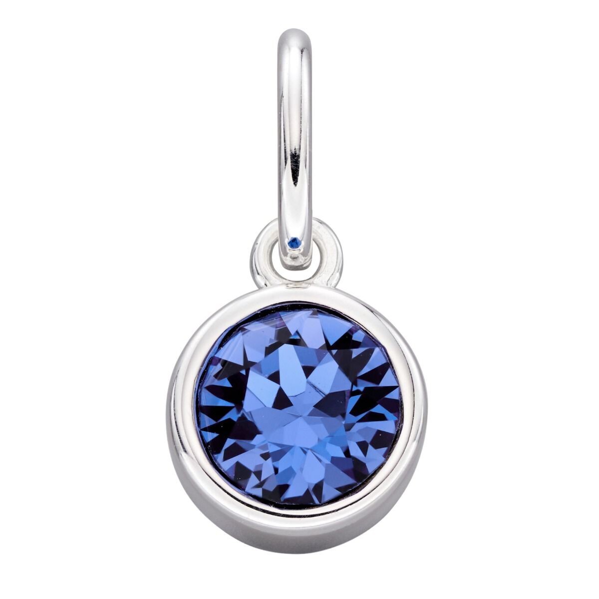 Crystal Birthstone Pendant Sterling Silver 925 Hallmark British Made All Months