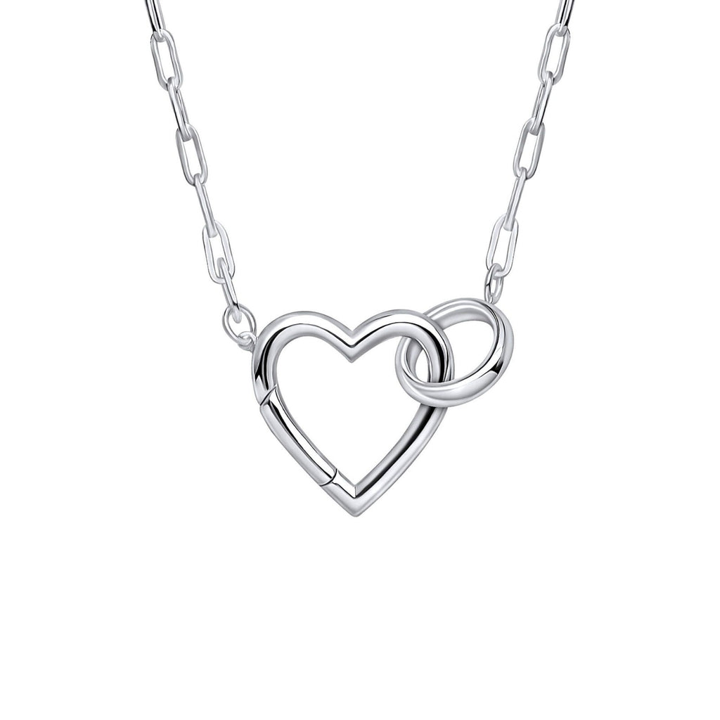 Heart Connection Necklace Sterling Silver 925 Hallmarked Brand New Boxed