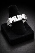 Mum Ring Sterling Silver 925 Hallmarked Size British Made K - V (Mothers Day)