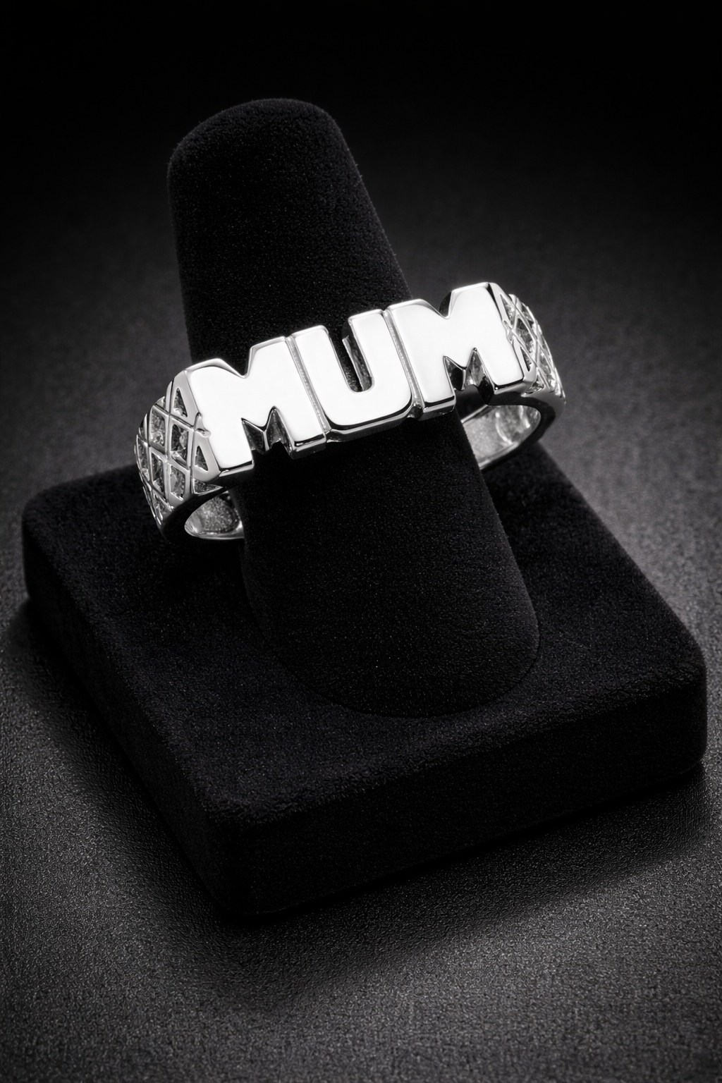 Mum Ring Sterling Silver 925 Hallmarked Size British Made K - V (Mothers Day)