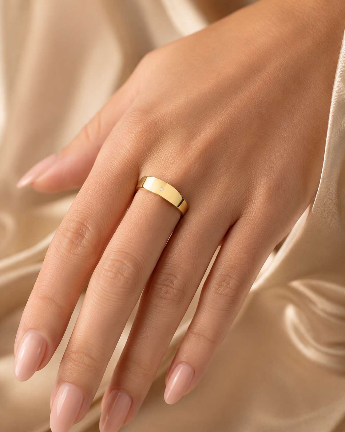 Flush Square Signet Ring 9ct Yellow Gold 375 Hallmarked Sizes G - T British Made