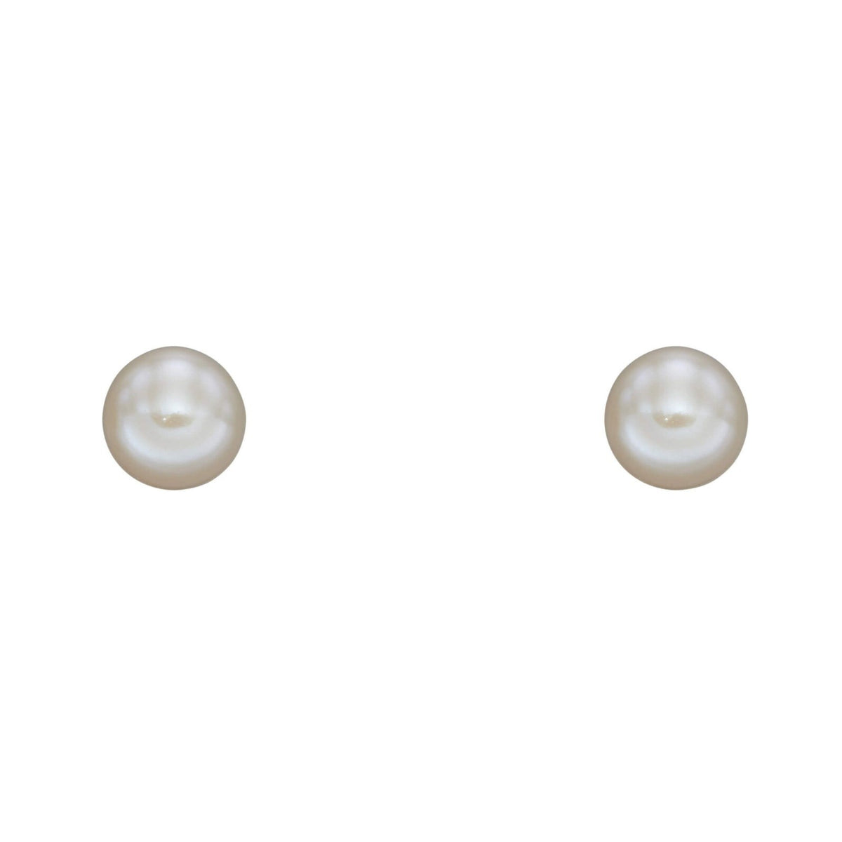 3mm Round Pearl Stud Earrings British Made 9ct Yellow Gold 375 Hallmarked