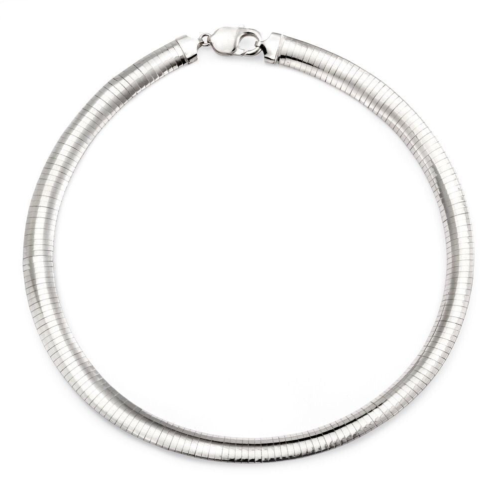 Omega Chain Necklace Sterling Silver 925 Hallmarked British Made Brand New Boxed
