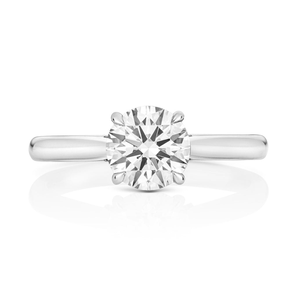 13 Lab-Grown Diamond Engagement Ring 18ct White Gold Hallmarked Sizes J - Q