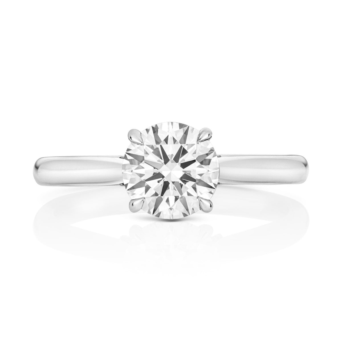 13 Lab-Grown Diamond Engagement Ring 18ct White Gold Hallmarked Sizes J - Q