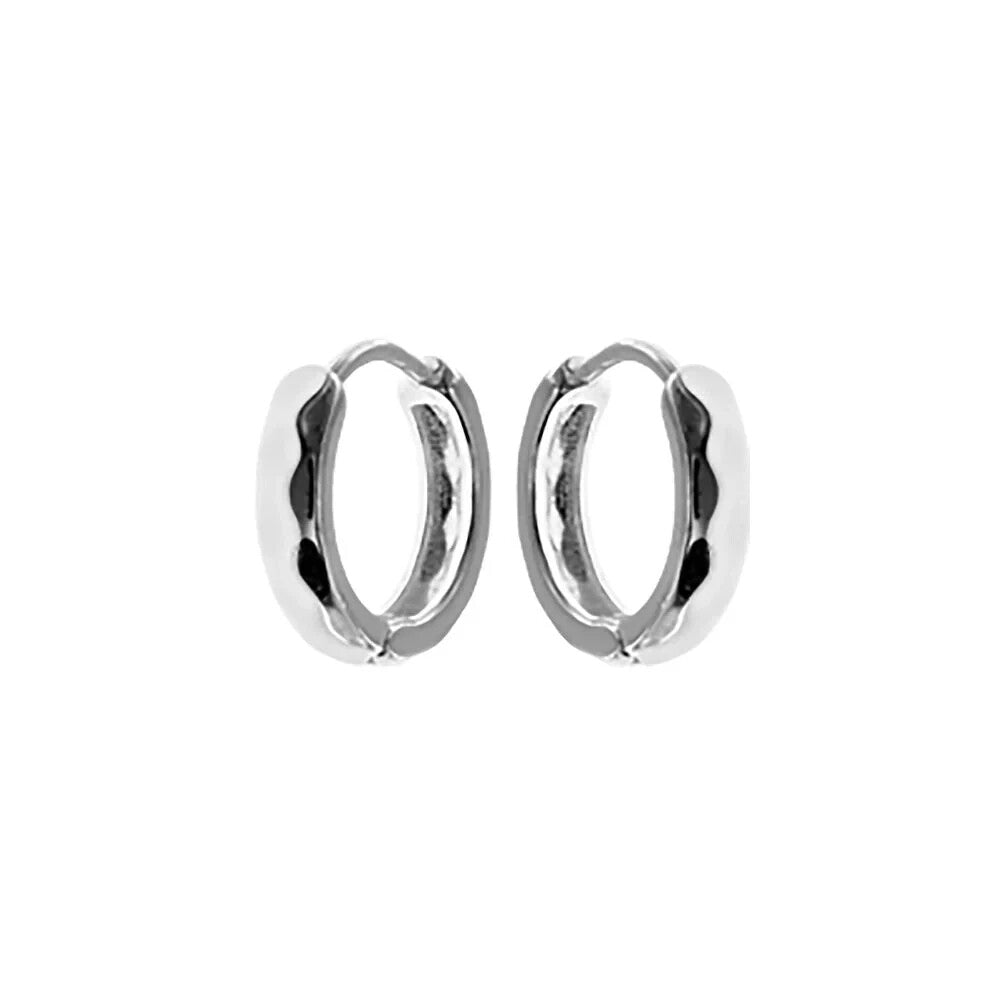 10mm Lexi Chunky Huggie Hoops Sterling Silver 925 Hallmarked Brand New Boxed