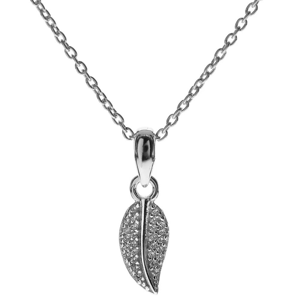 Natures Leaf Necklace Solid Sterling Silver 925 Hallmarked British Made
