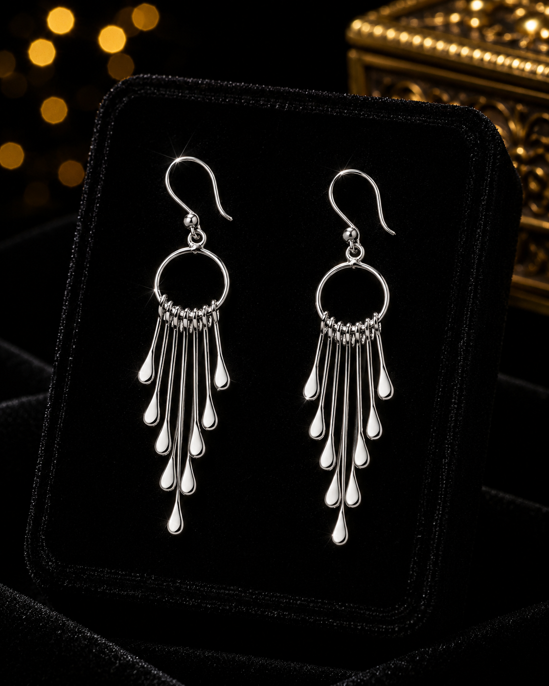 Chandelier Drop Earrings Sterling Silver 925 Hallmarked Brand New Boxed