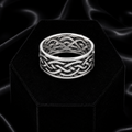 Mens Celtic Band Ring 925 Hallmarked British Made Brand New Boxed  Sizes S - Z