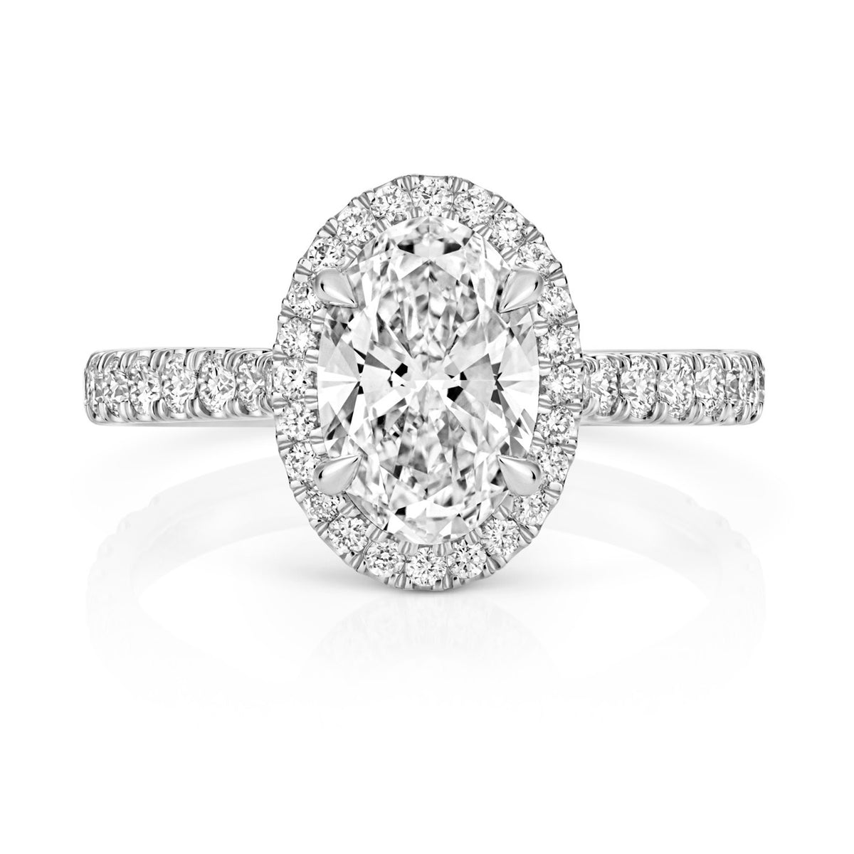 61 Lab-Grown Diamond Engagement Ring 18ct White Gold Hallmarked Sizes J - Q