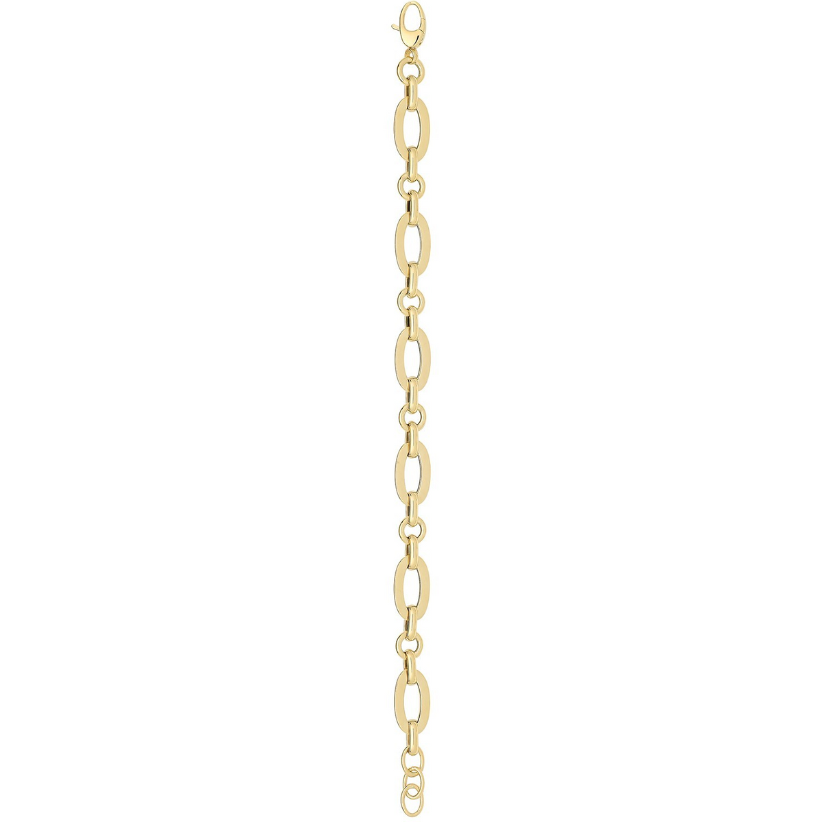 Fancy Alternate Bracelet 9ct Yellow Gold 375 Hallmarked British Made Brand New