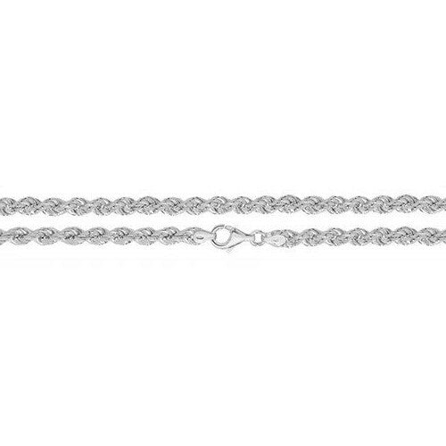 Sterling Silver Roped Bracelet British Made 925 Hallmarked 8" Weight 7.6g