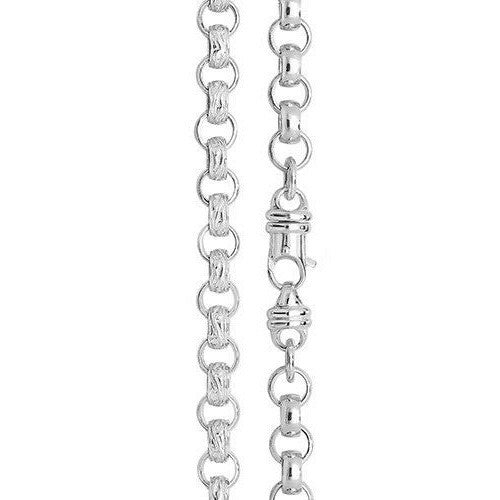 Sterling Silver Cast Belcher Chain British Made 925 Hallmarked  22" Weight 73 g