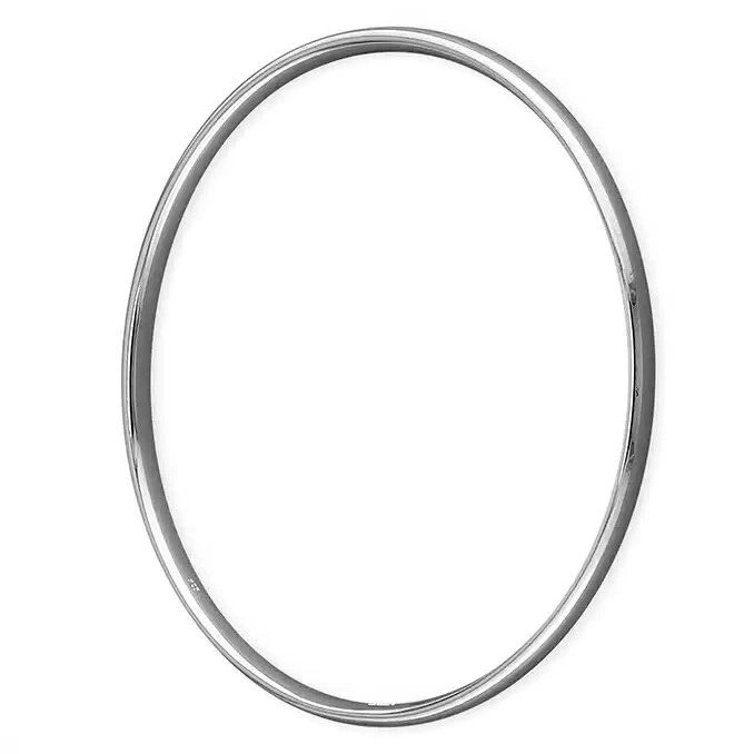 3.5mm Solid Court Bangle Sterling Silver 925 Hallmarked British Made Brand New
