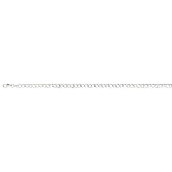Sterling Silver Curb Chain Solid British Made Fully Hallmarked Brand New 18"