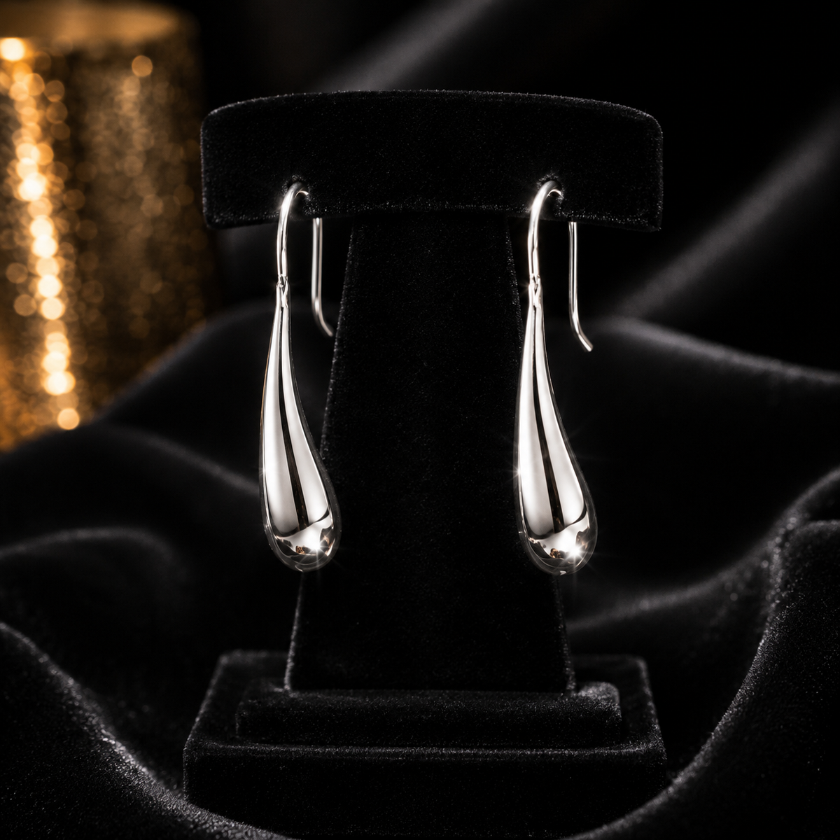 Long Drop Hook Earrings Sterling Silver 925 Hallmarked Brand New Boxed