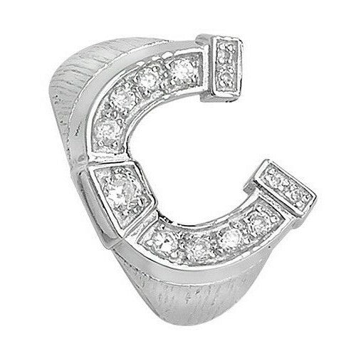 Men's Horse Shoe Ring Sterling Silver Engagement Gents 925 Hallmark Sizes Q-Z+2