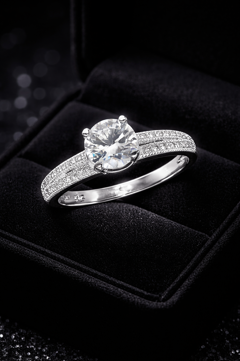Sterling Silver Solitaire Ring Engagement Gemstone 925 Hallmarked Size K - T