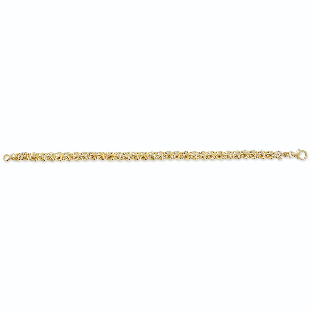 Roller Ball Bracelet 9ct Yellow Gold 375 Hallmarked British Made Brand New