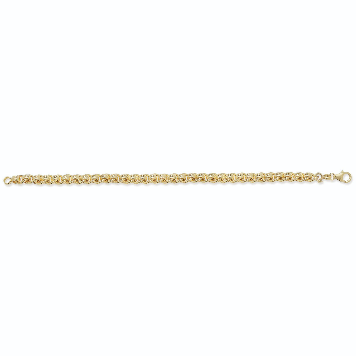 Roller Ball Bracelet 9ct Yellow Gold 375 Hallmarked British Made Brand New