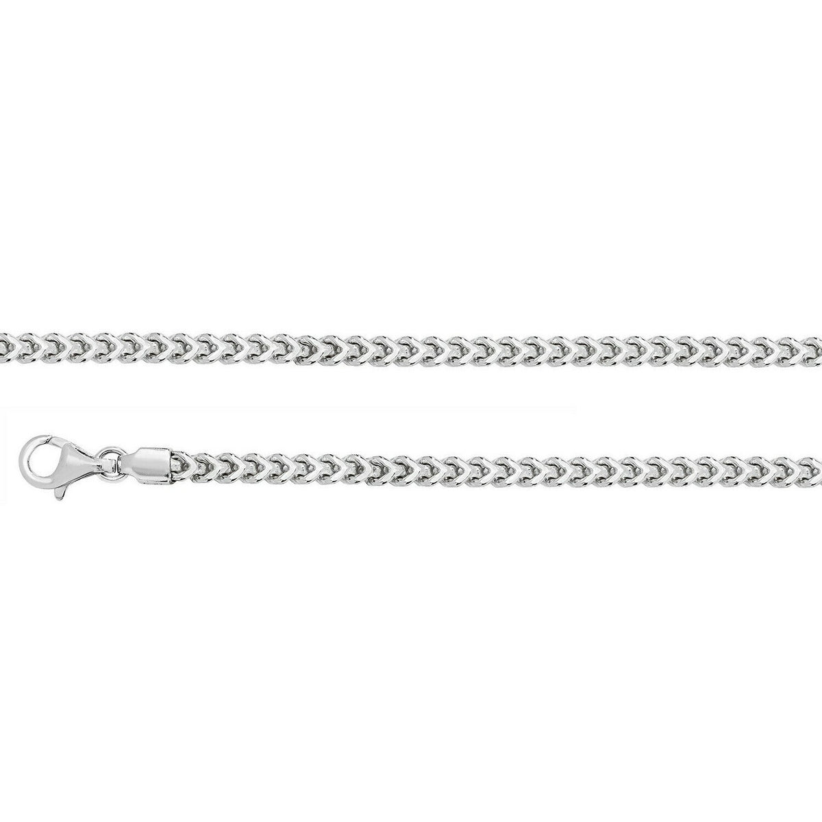 Men's Sterling Silver Bracelet Franco British Made 925 Hallmark 8" Weight 24g
