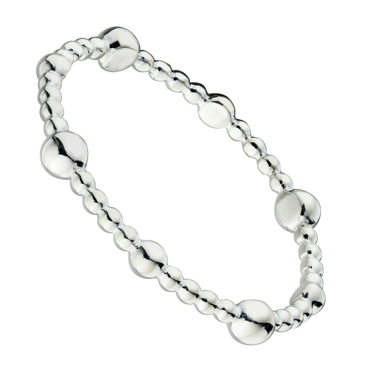 Sterling Silver Stacking Bead Ring 925 Hallmarked Size K - S British Made